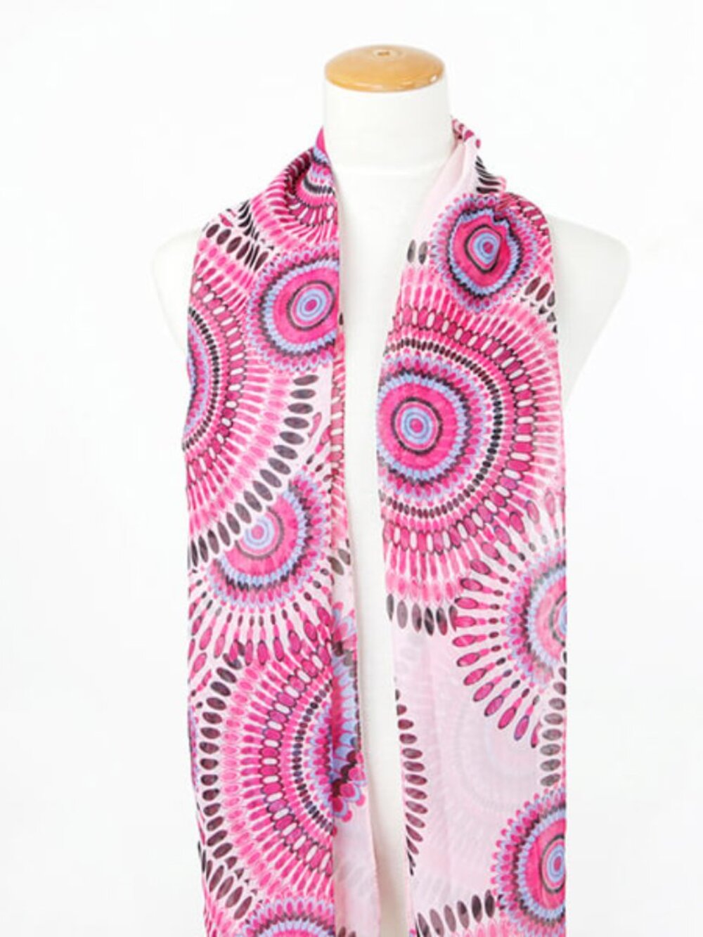 Grace Lightweight Print Scarf | Purple Multi